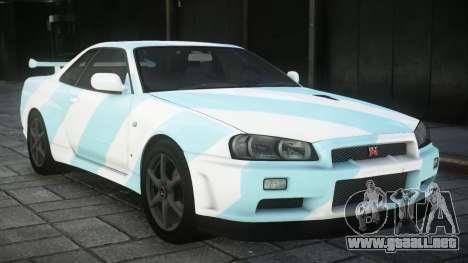 Nissan Skyline R34 GT-R V-Spec II Nur S3 para GTA 4