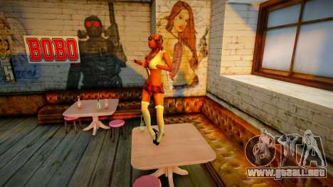 Prostitutas bailando en el bar sobre la mesa para GTA San Andreas