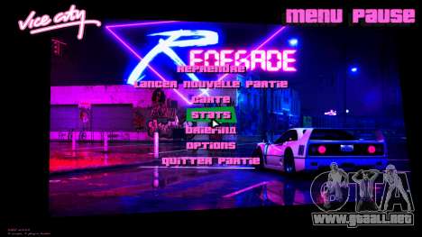 Retrowave Renegade Menu para GTA Vice City