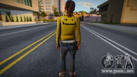 Zoe (Smiley) de Left 4 Dead para GTA San Andreas