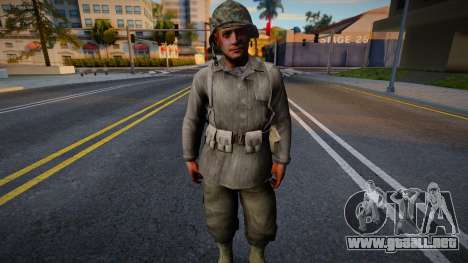 Soldado estadounidense de CoD WaW v4 para GTA San Andreas