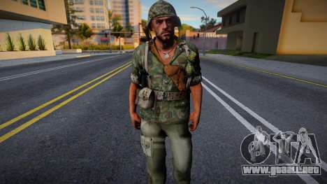 Soldado estadounidense de CoD WaW v11 para GTA San Andreas