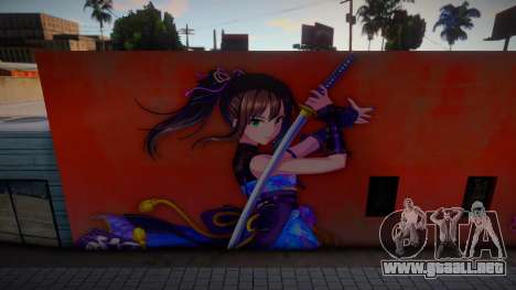 Rin Shibuya - Blossoming Blue Storm (Mural) para GTA San Andreas