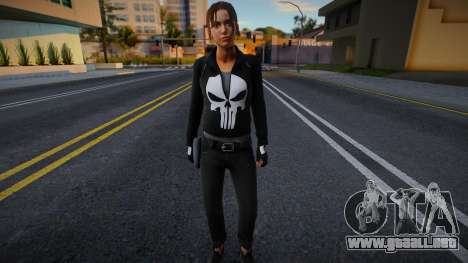 Zoe con la ropa del Punisher de Left 4 Dead para GTA San Andreas