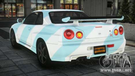 Nissan Skyline R34 GT-R V-Spec II Nur S3 para GTA 4