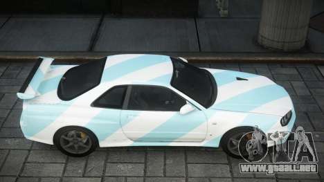 Nissan Skyline R34 GT-R V-Spec II Nur S3 para GTA 4