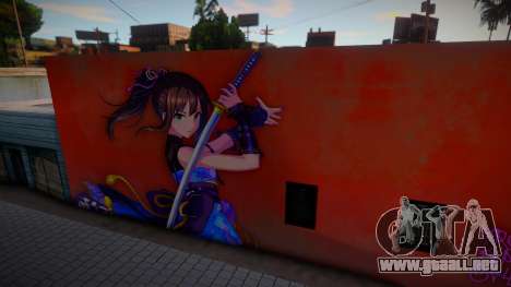 Rin Shibuya - Blossoming Blue Storm (Mural) para GTA San Andreas