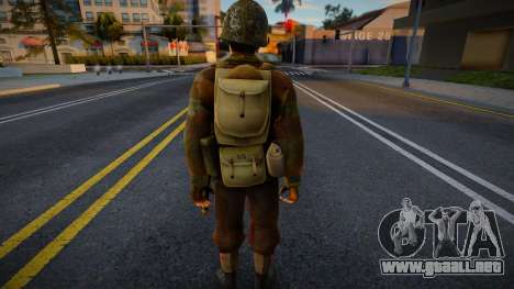 Soldado británico de la Segunda Guerra Mundial v para GTA San Andreas