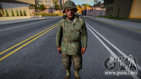 Soldado estadounidense de CoD WaW v9 para GTA San Andreas