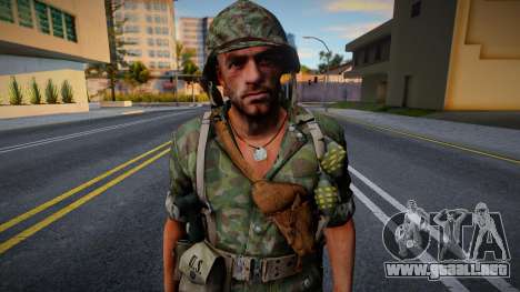Soldado estadounidense de CoD WaW v11 para GTA San Andreas