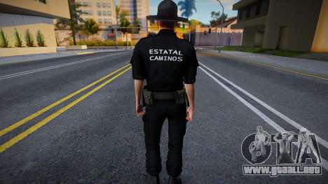 Oficial de la Policía Mexicana de la Carretera E para GTA San Andreas