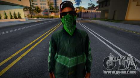 Ryder with bandana (Al Upscaled) para GTA San Andreas