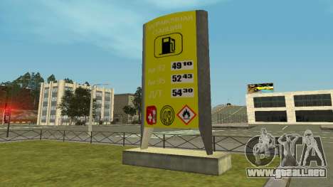 Gasolinera en la ciudad de Yuzhny GTA Criminal R para GTA San Andreas