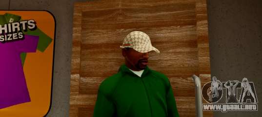 Realistic Gucci Cap Brown para GTA San Andreas Definitive Edition