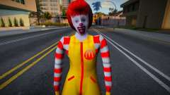American Ronald McDonald Skin mod para GTA San Andreas
