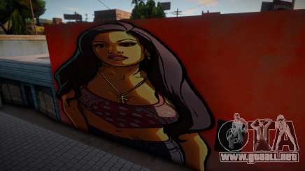 San Andreas Artwork Girl Mural v1 para GTA San Andreas