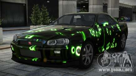 Nissan Skyline R34 GT-R V-Spec II Nur S4 para GTA 4