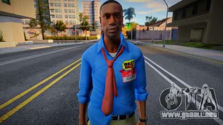 Louis of Left 4 Dead (Empleado de BestBuy) para GTA San Andreas