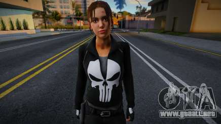 Zoe con la ropa del Punisher de Left 4 Dead para GTA San Andreas