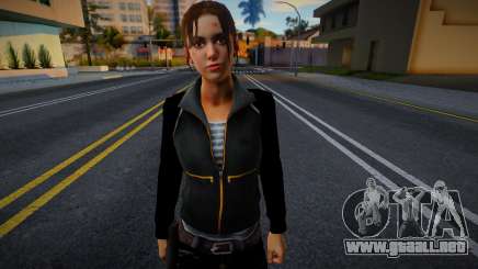 Zoe (cuero negro) de Left 4 Dead para GTA San Andreas