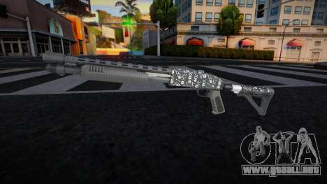Pump Shotgun (Bones Finish) v1 para GTA San Andreas