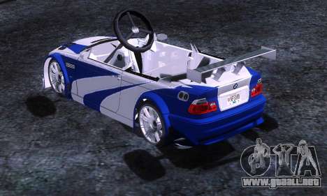 Go Kart Bmw M3 Gtr para GTA San Andreas