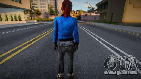 Zoe (cuero azul) de Left 4 Dead para GTA San Andreas