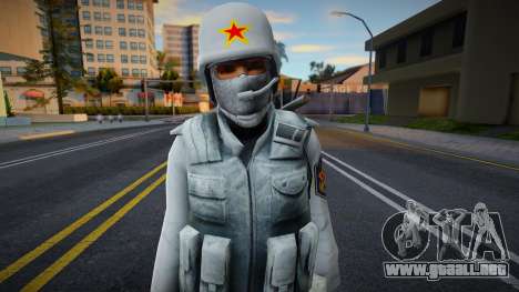 Urban (Snow Camo) de Counter-Strike Source para GTA San Andreas