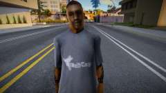 Hombre afroamericano con camiseta gris para GTA San Andreas