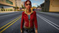Zoe (Red Plaid Coat) de Left 4 Dead para GTA San Andreas