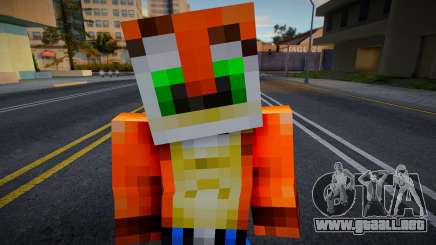 Steve Body Crash Bandicoot para GTA San Andreas