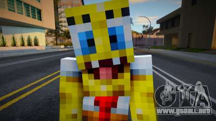 Steve Body Sponge Bob para GTA San Andreas