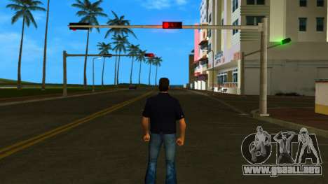 Tommy en camiseta negra para GTA Vice City