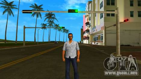 Tommy con una camisa nueva y gafas de sol para GTA Vice City