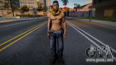 Left 4 Dead 2 Ellis Shirtless para GTA San Andreas