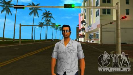 Tommy con una camisa nueva y gafas de sol para GTA Vice City