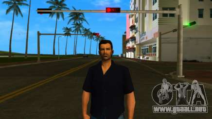 Tommy en camiseta negra para GTA Vice City