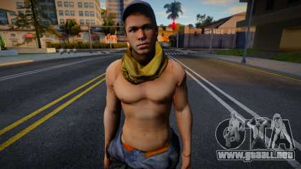 Left 4 Dead 2 Ellis Shirtless para GTA San Andreas