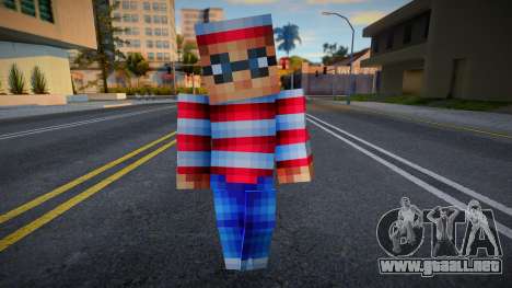 Steve Body Skin v254 para GTA San Andreas