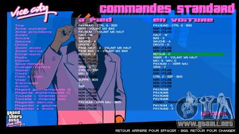 Sonny Artwork Menu HD para GTA Vice City