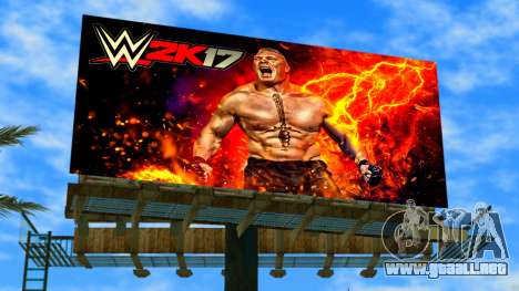 Brock Lesnar WWE2K17 Billboard para GTA Vice City