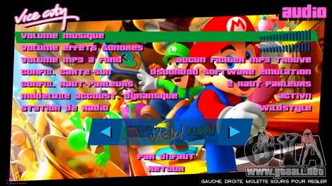 Super Mario HD Menu para GTA Vice City