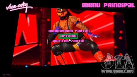 Rey Mysterio WWE2K22 Menu para GTA Vice City
