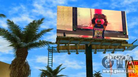 Rey Mysterio Champion WWE2K22 Billboard para GTA Vice City