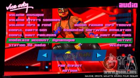 Rey Mysterio WWE2K22 Menu para GTA Vice City