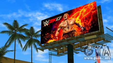 Brock Lesnar WWE2K17 Billboard para GTA Vice City