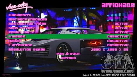 Miami Vice HD Menu para GTA Vice City