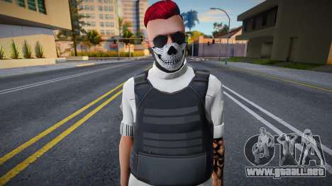 White Gang Skin v1 para GTA San Andreas