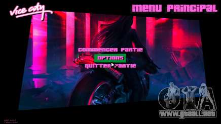 Hotline Miami Menu HD v20 para GTA Vice City