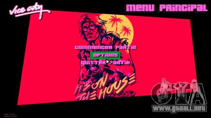 Hotline Miami Menu HD v6 para GTA Vice City